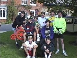 The group outside Thurlby hostel